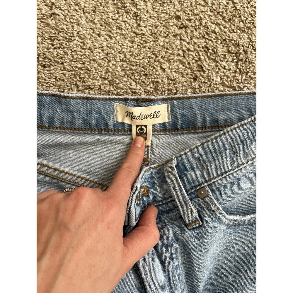 Madewell the Perfect Vintage Denim Jeans Medium Light Wash Straight 28 High Rise - Picture 2 of 9
